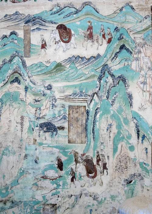 山水无声壁上观——敦煌早期壁画中的配景山水