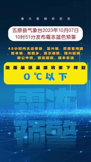 四川省大竹县发布霜冻蓝色预警