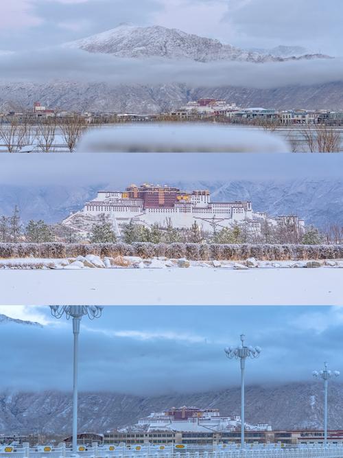 拉萨迎来今冬第一场雪
