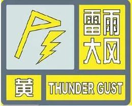 陕西省商州区发布雷雨大风黄色预警_2