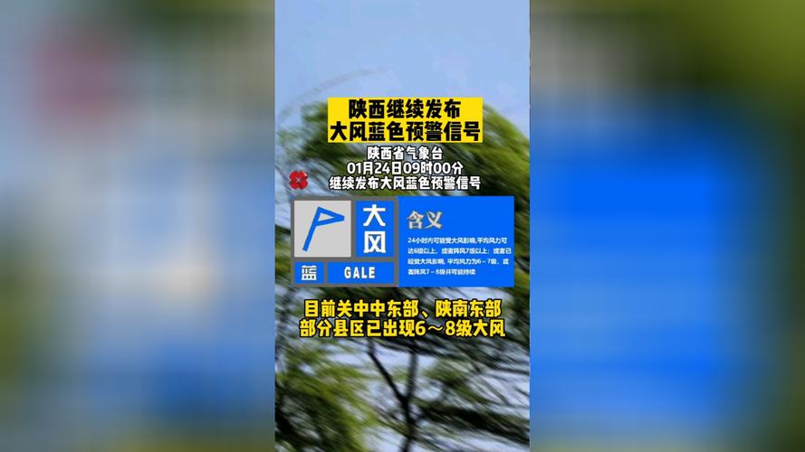 陕西省泾阳县发布大风蓝色预警_4