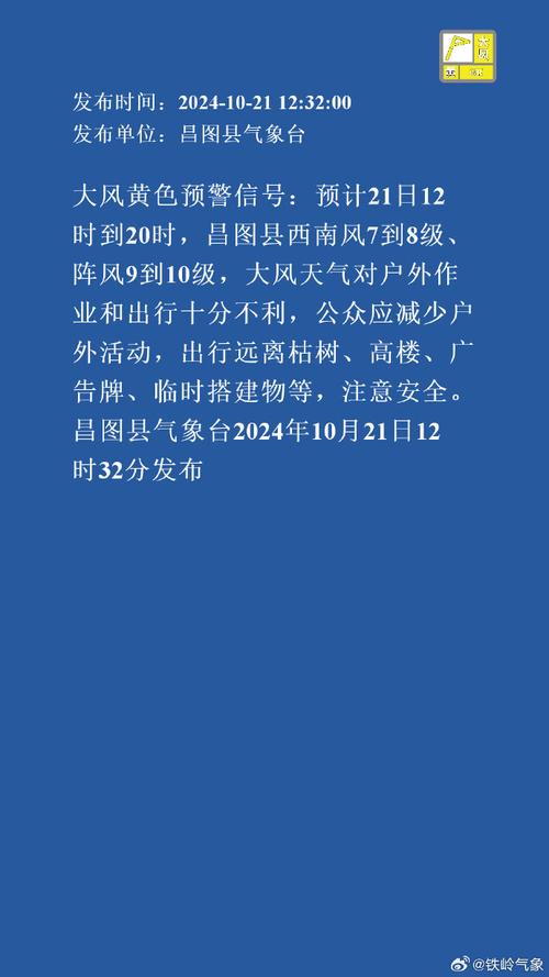江西省鹰潭市发布大风黄色预警