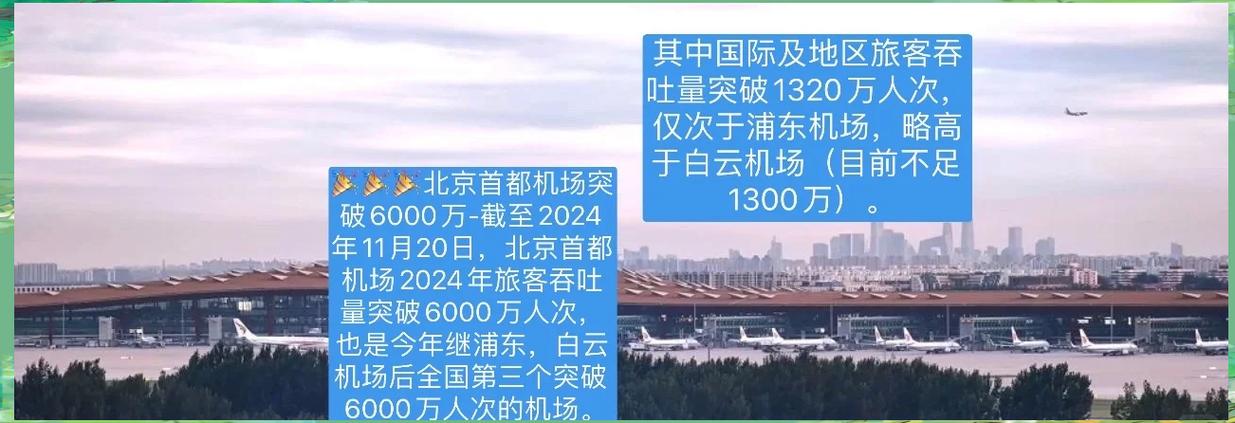 首都机场预计今年国际及地区旅客吞吐量将超1500万人次