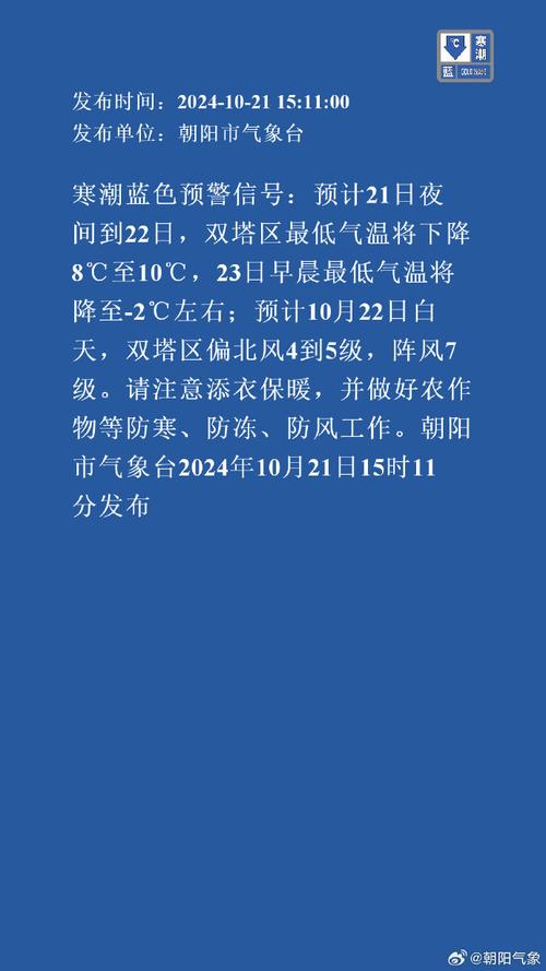 陕西省渭滨区发布寒潮蓝色预警