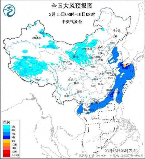 强对流天气黄色预警:广西广东福建等部分地区有雷暴大风或冰雹
