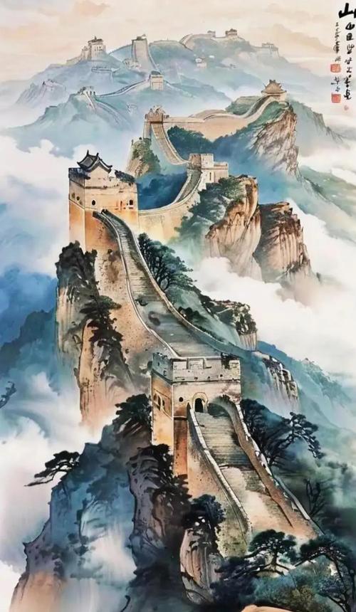 长城云海入画来