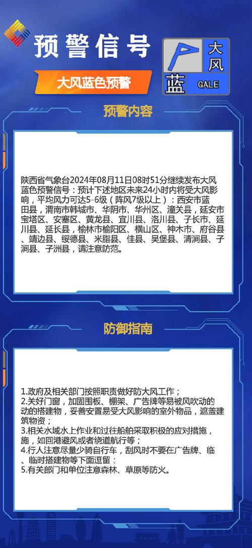 陕西省华阴市发布大风蓝色预警_5