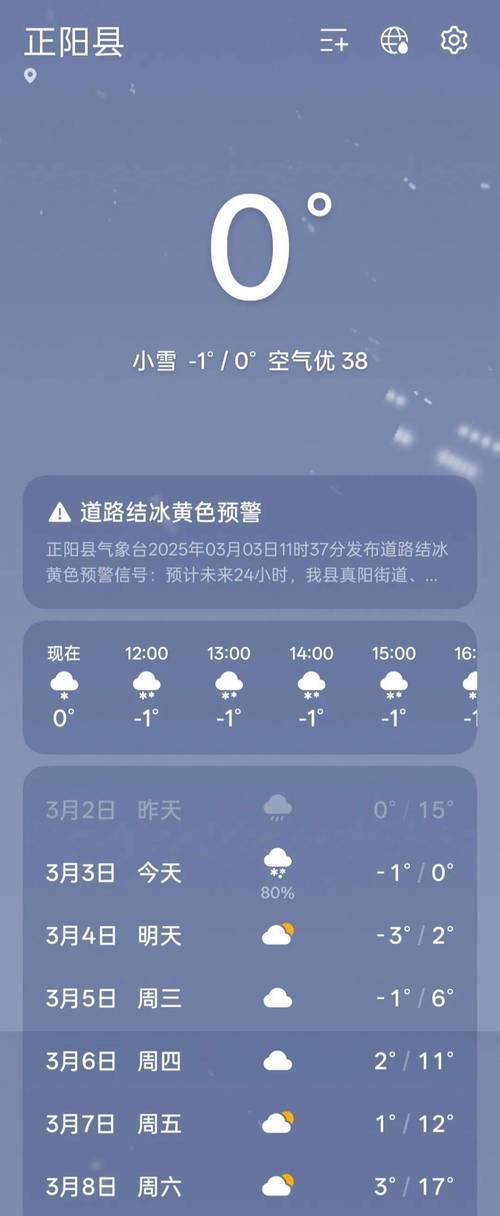 湖北省谷城县发布道路结冰黄色预警